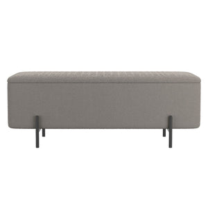 Erzo Storage Ottoman Bench - chic ottomans for living rooms | Image 6 | InSTYLE Home & Rugs