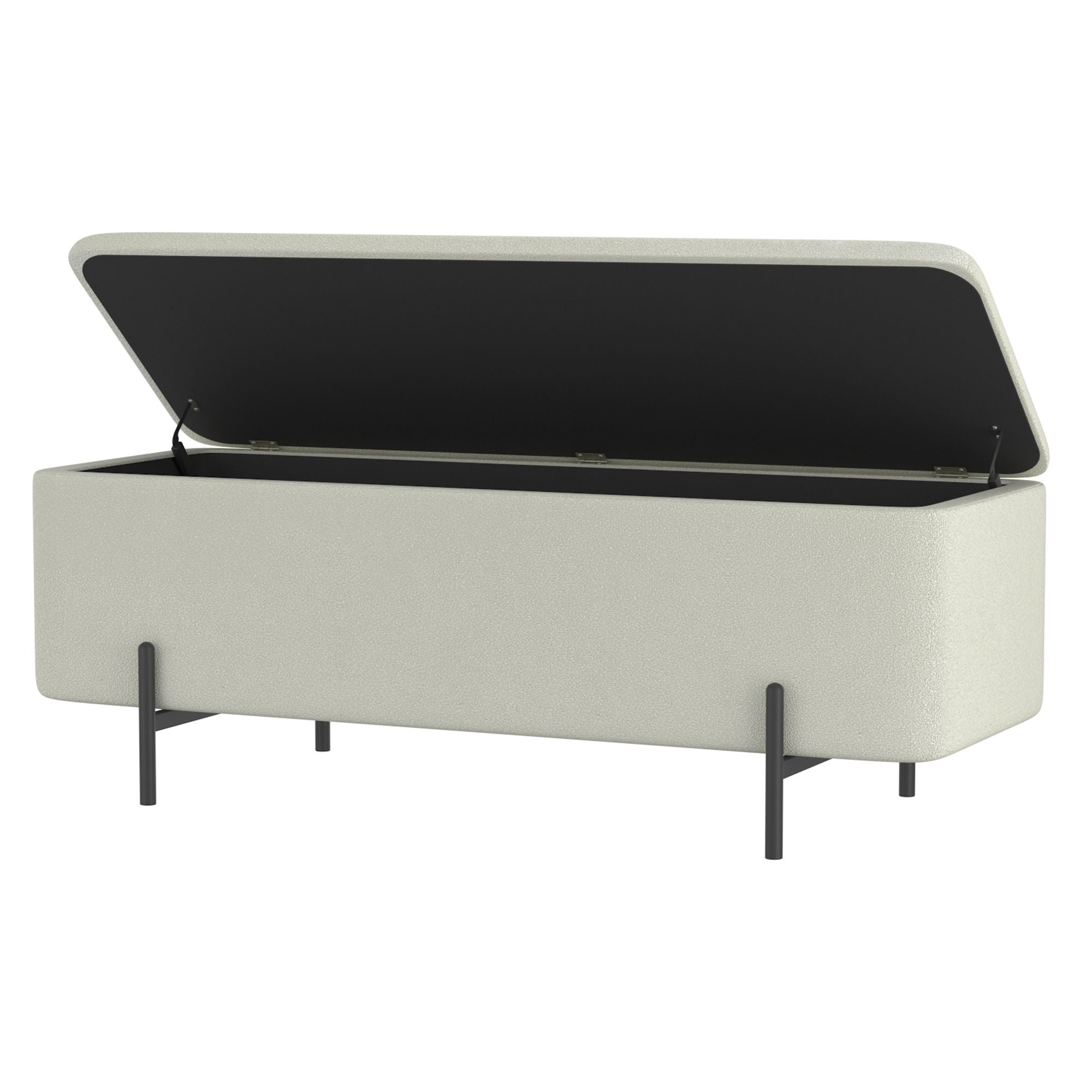 Erzo Storage Ottoman Bench - chic ottomans for living rooms | Image 11 | InSTYLE Home & Rugs