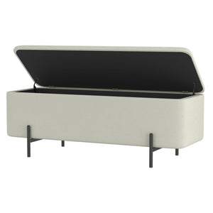 Erzo Storage Ottoman Bench - chic ottomans for living rooms | Image 11 | InSTYLE Home & Rugs