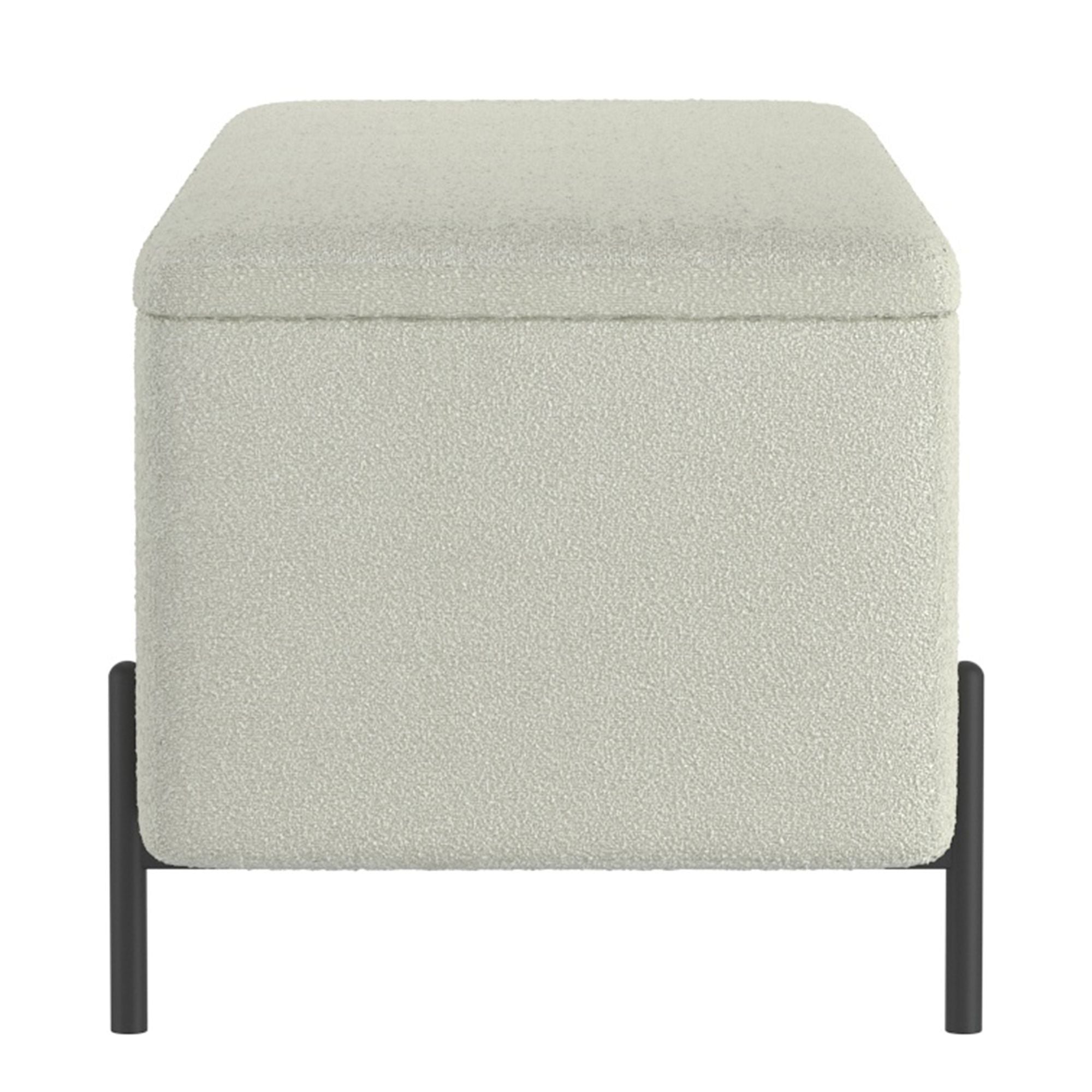 Erzo Storage Ottoman Bench - chic ottomans for living rooms | Image 12 | InSTYLE Home & Rugs