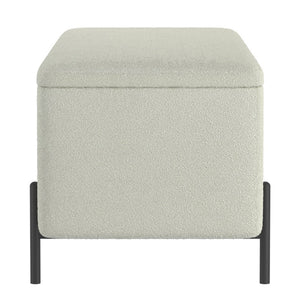 Erzo Storage Ottoman Bench - chic ottomans for living rooms | Image 12 | InSTYLE Home & Rugs