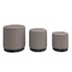 Lexi 3pc Round Storage Ottoman Set