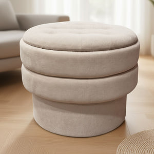 Kepler Round Storage Ottoman - perfect footrests with style | Image 12 | InSTYLE Home & Rugs