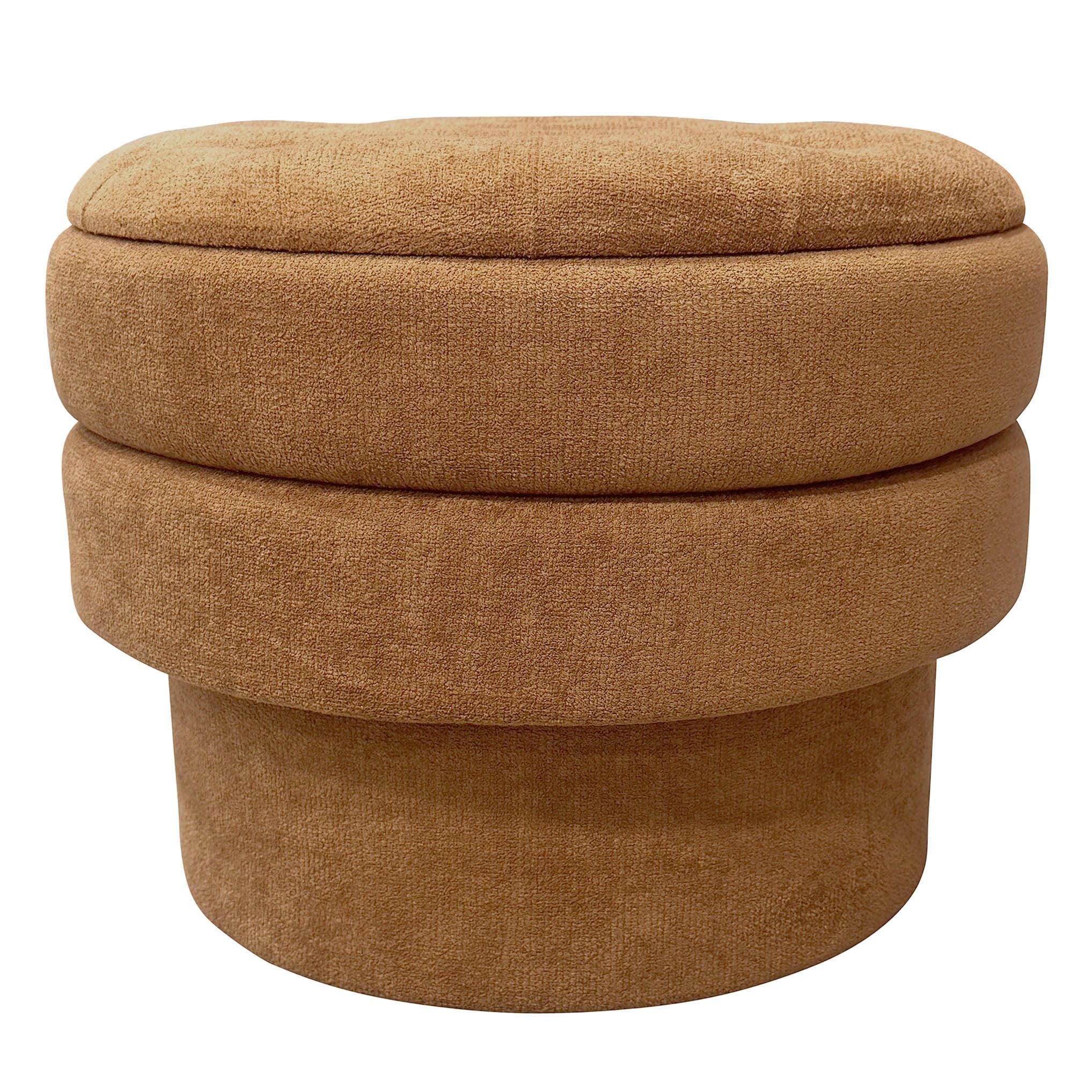 Kepler Round Storage Ottoman - perfect footrests with style | Image 3 | InSTYLE Home & Rugs