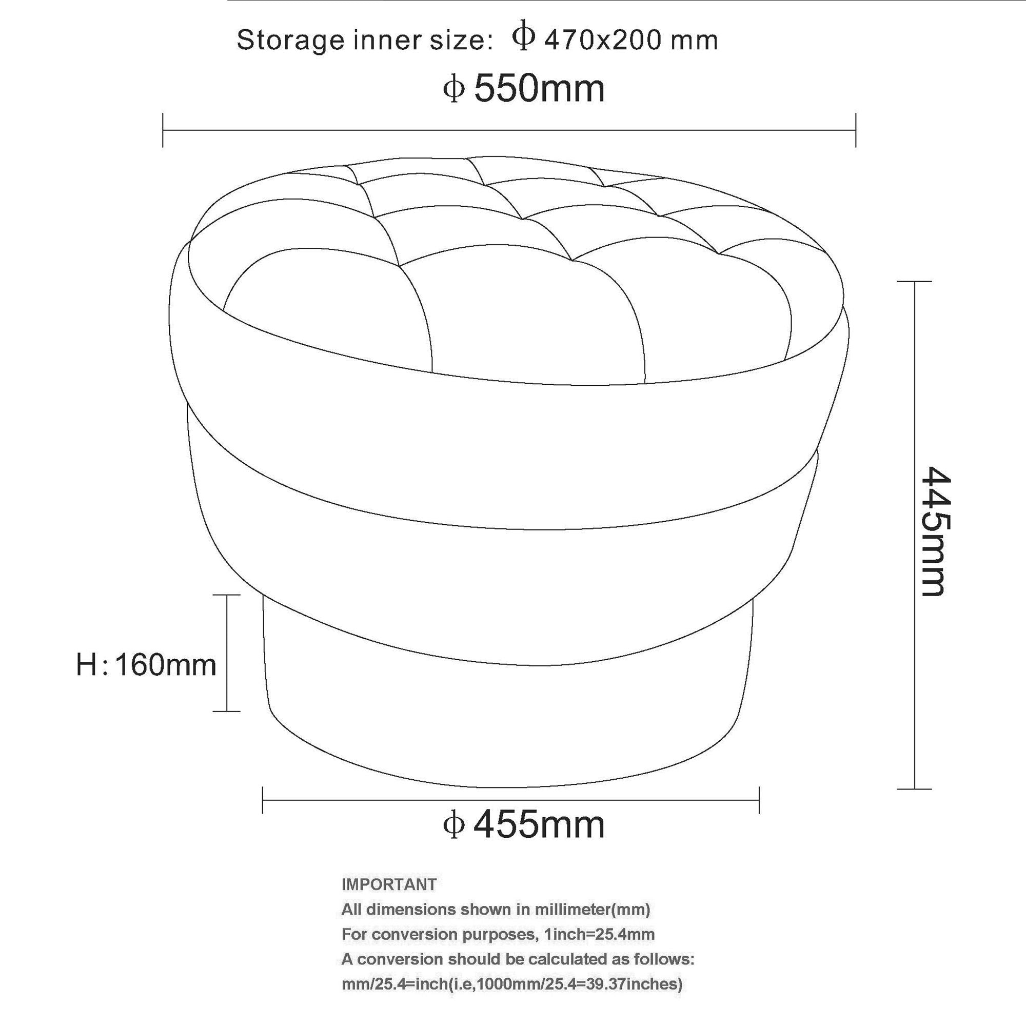 Kepler Round Storage Ottoman - perfect footrests with style | Image 32 | InSTYLE Home & Rugs