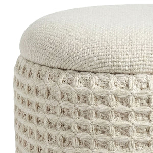 Indigo Round Storage Ottoman - comfortable ottomans for any room | Image 14 | InSTYLE Home & Rugs