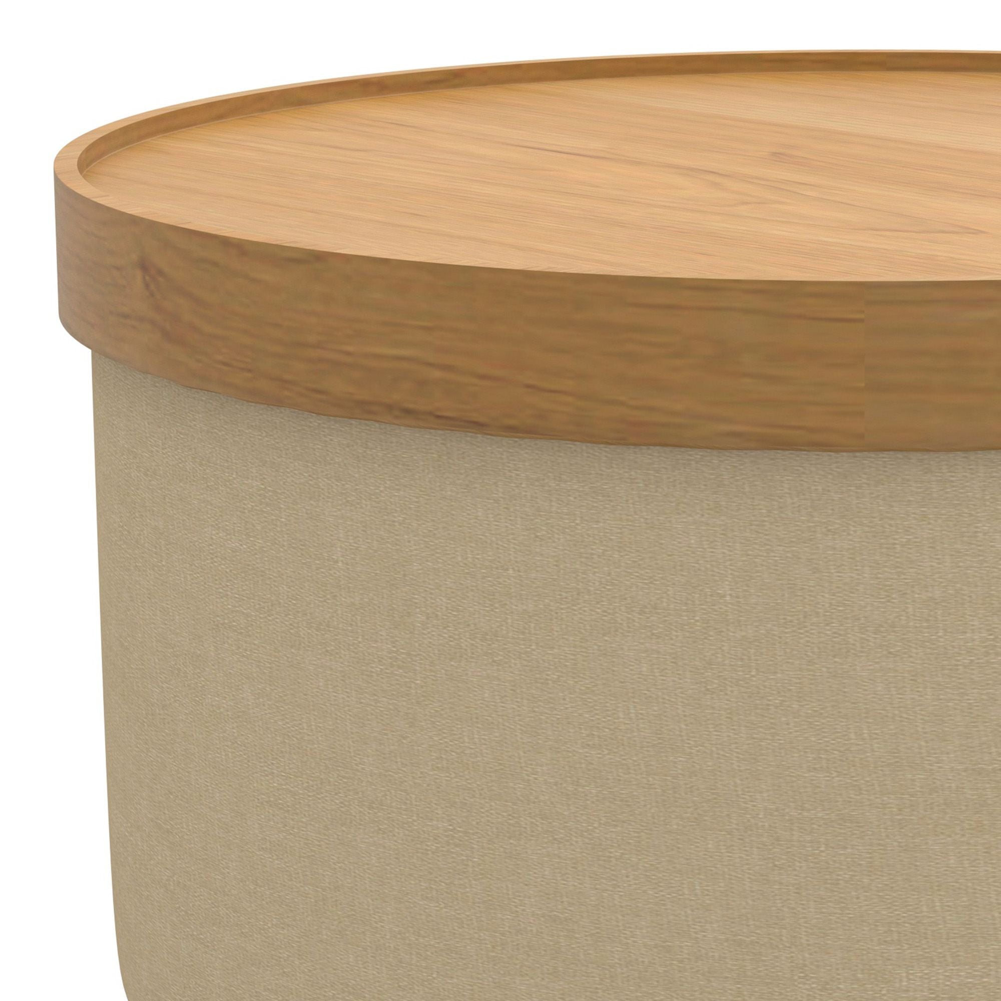 Betsy Round Storage Ottoman with Tray - perfect footrests with style | Image 15 | InSTYLE Home & Rugs