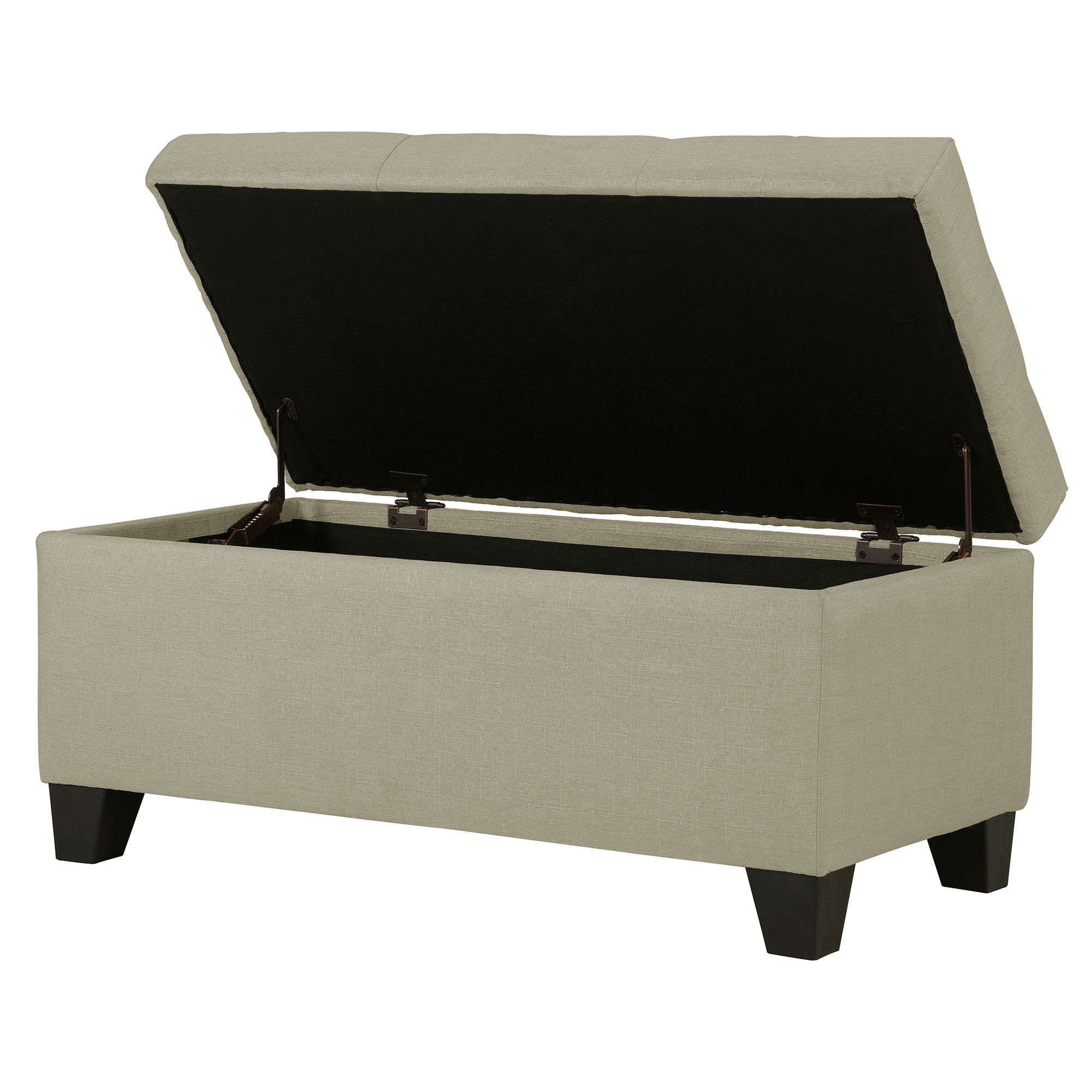 Harper Rectangular Storage Ottoman Bench - chic ottomans for living rooms | Image 4 | InSTYLE Home & Rugs