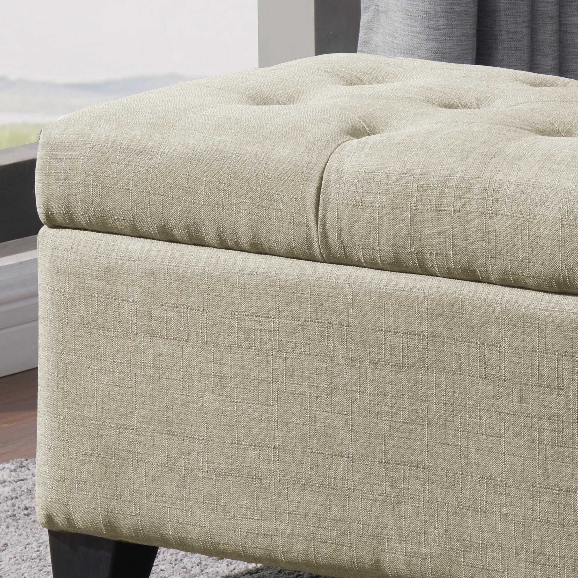 Harper Rectangular Storage Ottoman Bench - chic ottomans for living rooms | Image 6 | InSTYLE Home & Rugs