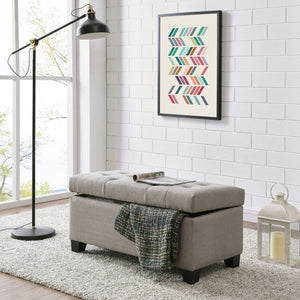 Harper Rectangular Storage Ottoman Bench - chic ottomans for living rooms | Image 10 | InSTYLE Home & Rugs
