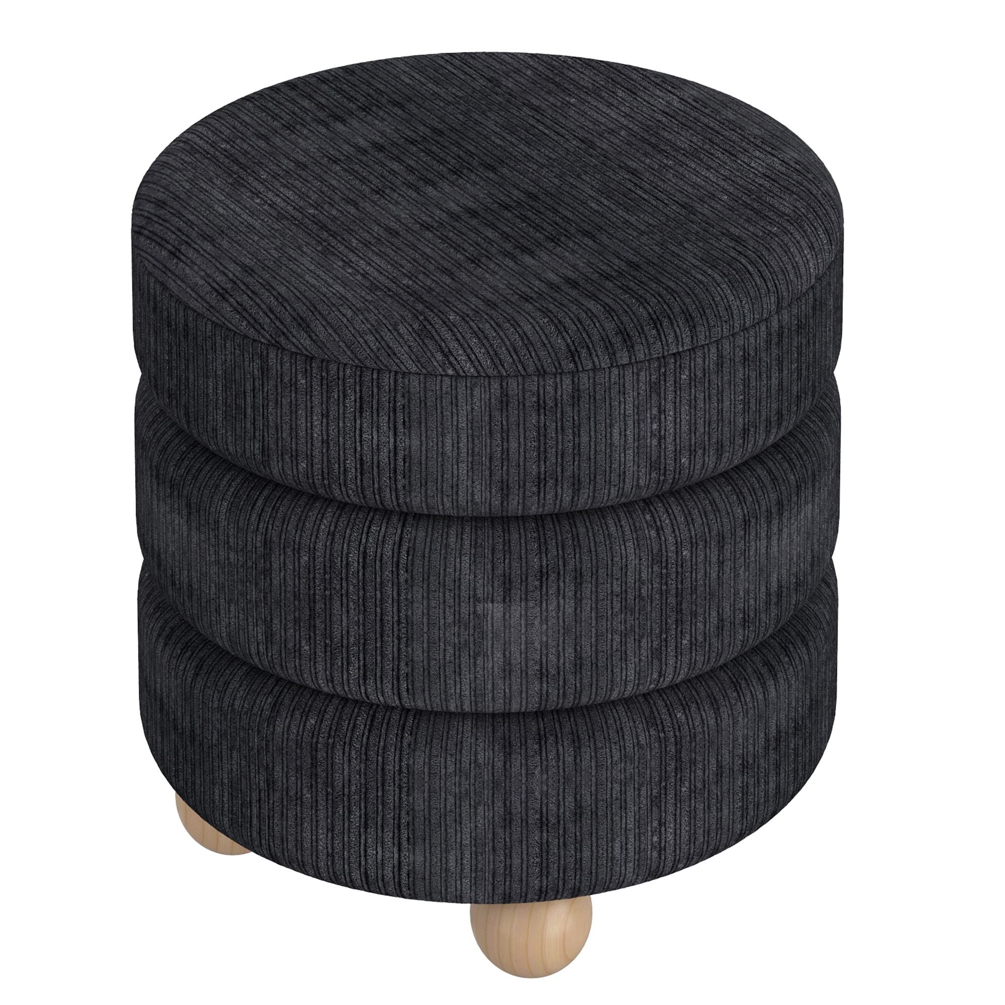 Willo Round Ottoman - perfect footrests with style | Image 5 | InSTYLE Home &amp; Rugs