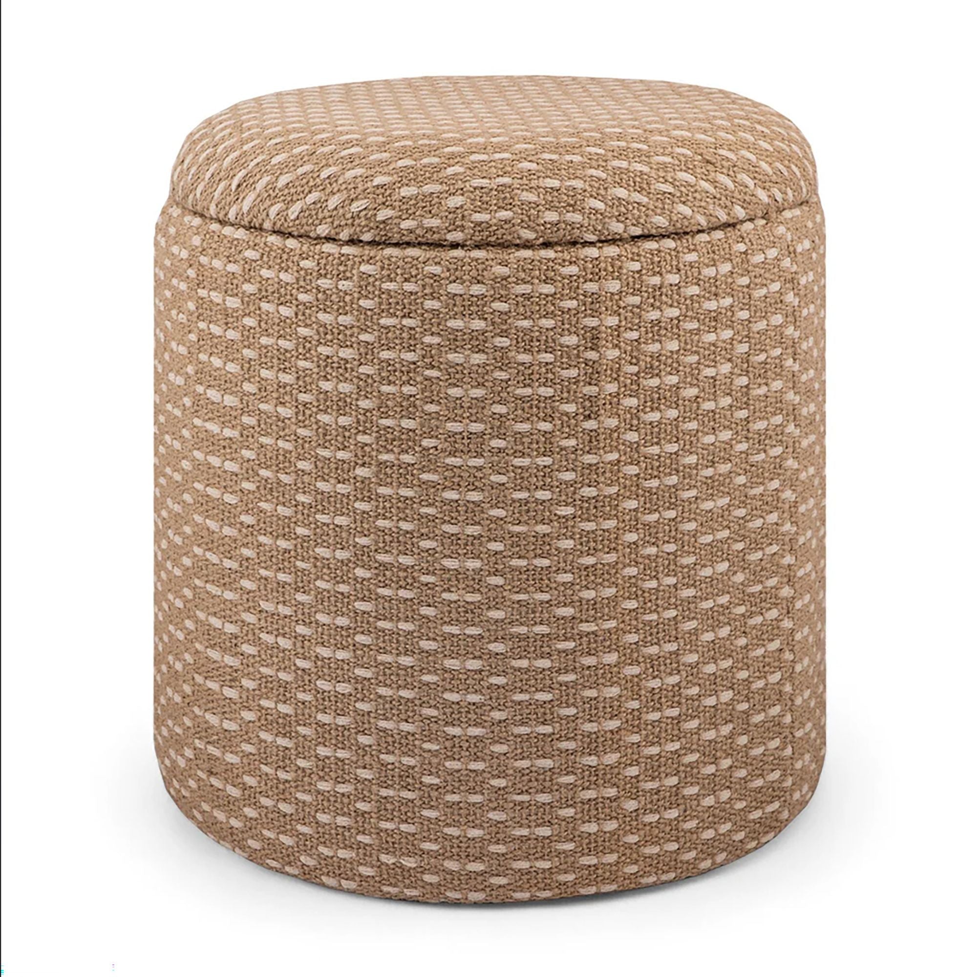 Fenna Round Ottoman - comfortable ottomans for any room | Image 1 | InSTYLE Home & Rugs