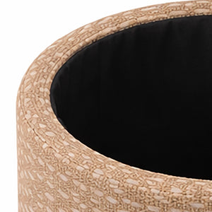 Fenna Round Ottoman - comfortable ottomans for any room | Image 3 | InSTYLE Home & Rugs