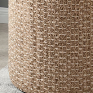 Fenna Round Ottoman - comfortable ottomans for any room | Image 5 | InSTYLE Home & Rugs