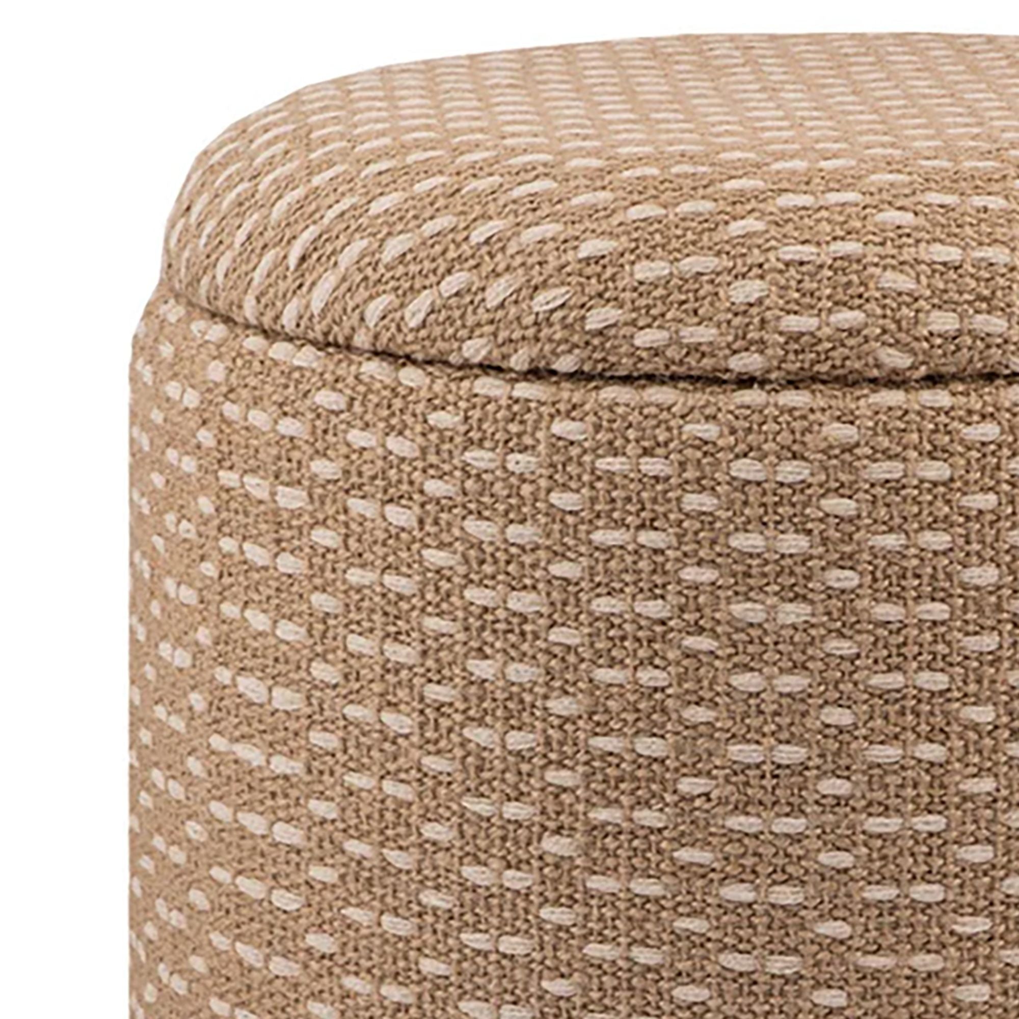 Fenna Round Ottoman - comfortable ottomans for any room | Image 6 | InSTYLE Home & Rugs