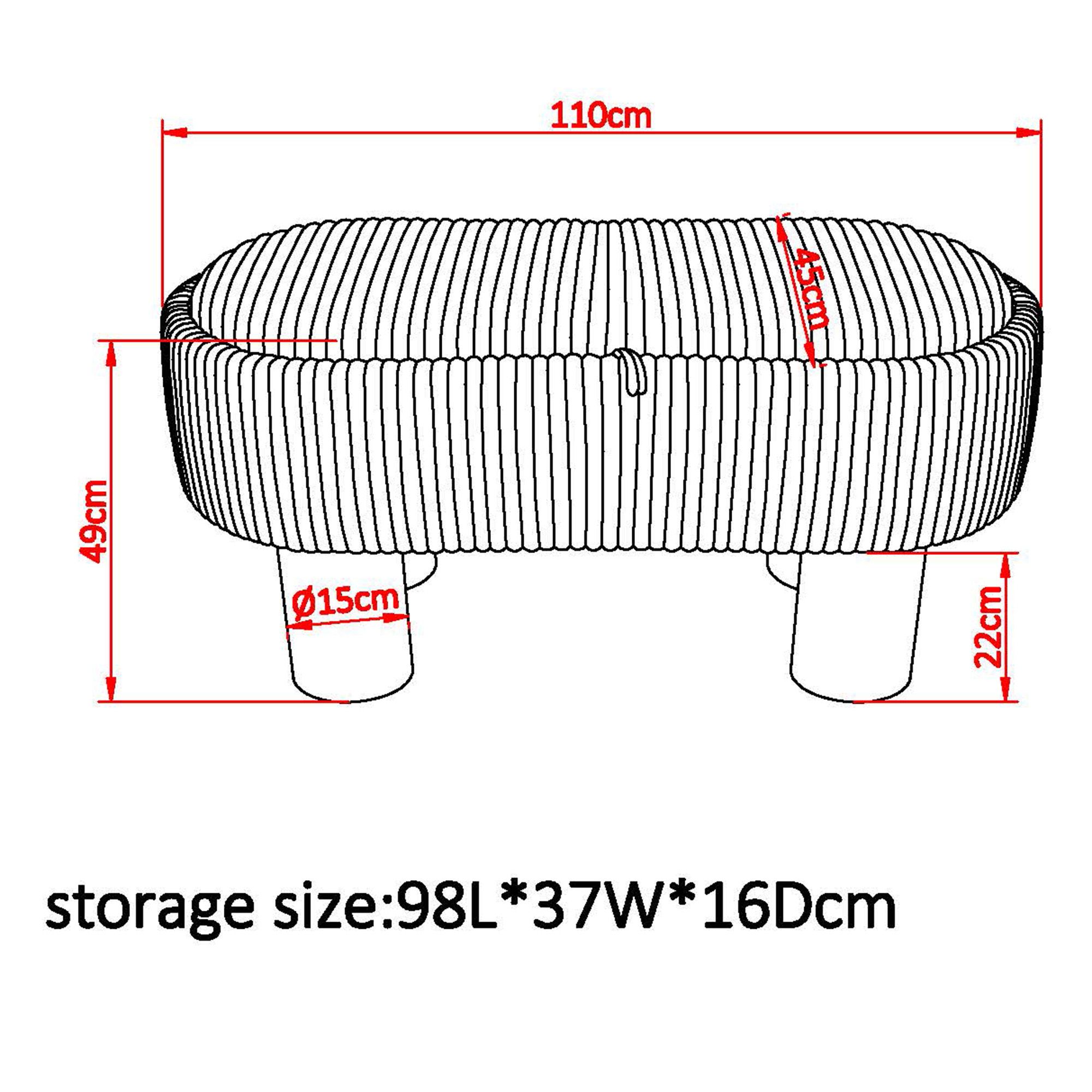 Sezron Storage Ottoman Bench - chic ottomans for living rooms | Image 16 | InSTYLE Home & Rugs