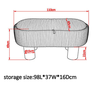 Sezron Storage Ottoman Bench - chic ottomans for living rooms | Image 16 | InSTYLE Home & Rugs