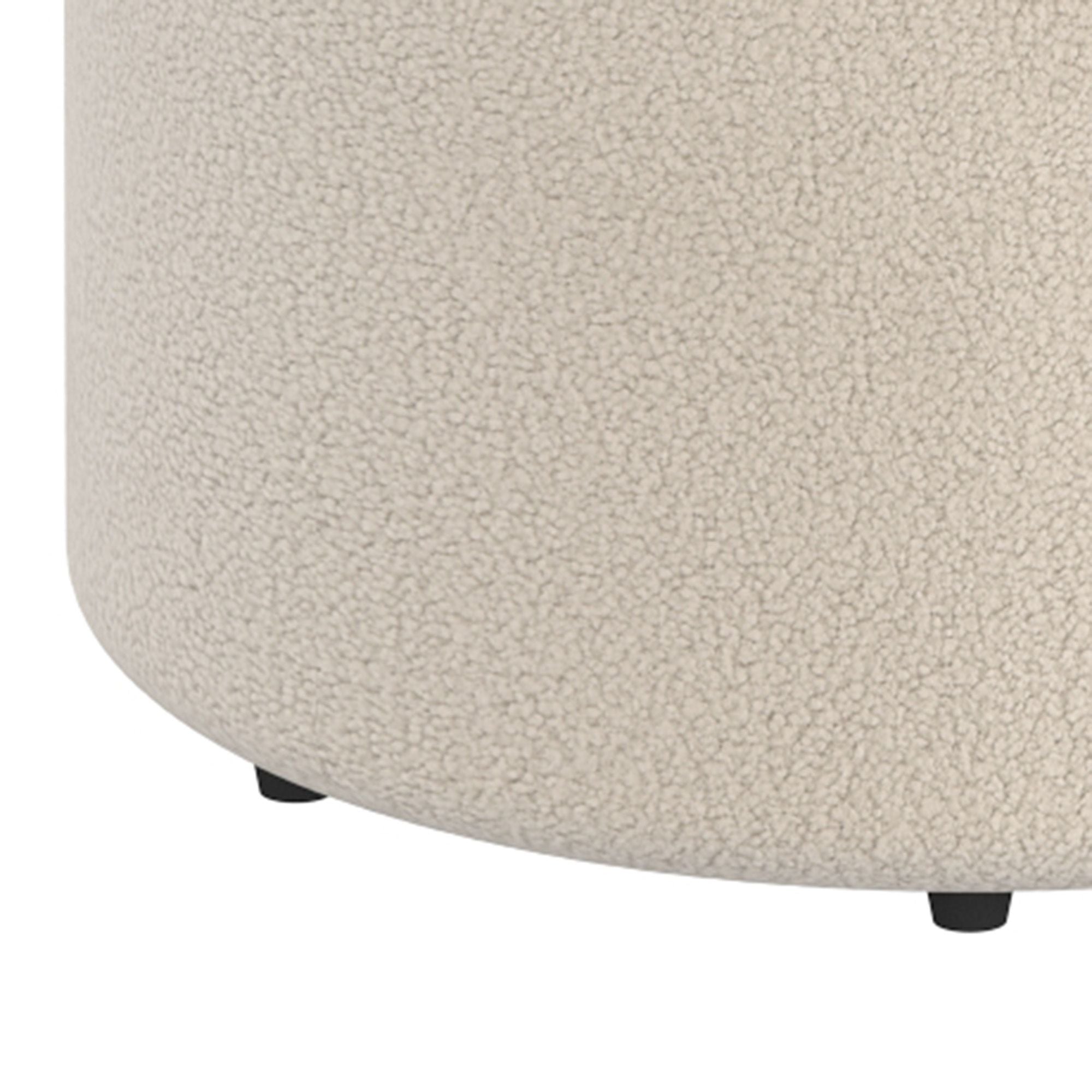 Novar Round Swivel Ottoman - chic ottomans for living rooms | Image 8 | InSTYLE Home & Rugs