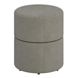 Novar Round Swivel Ottoman - chic ottomans for living rooms | Image 2 | InSTYLE Home & Rugs