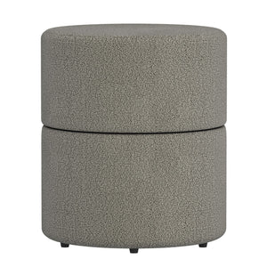 Novar Round Swivel Ottoman - chic ottomans for living rooms | Image 3 | InSTYLE Home & Rugs