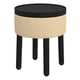 Polly Round Storage Ottoman with Tray