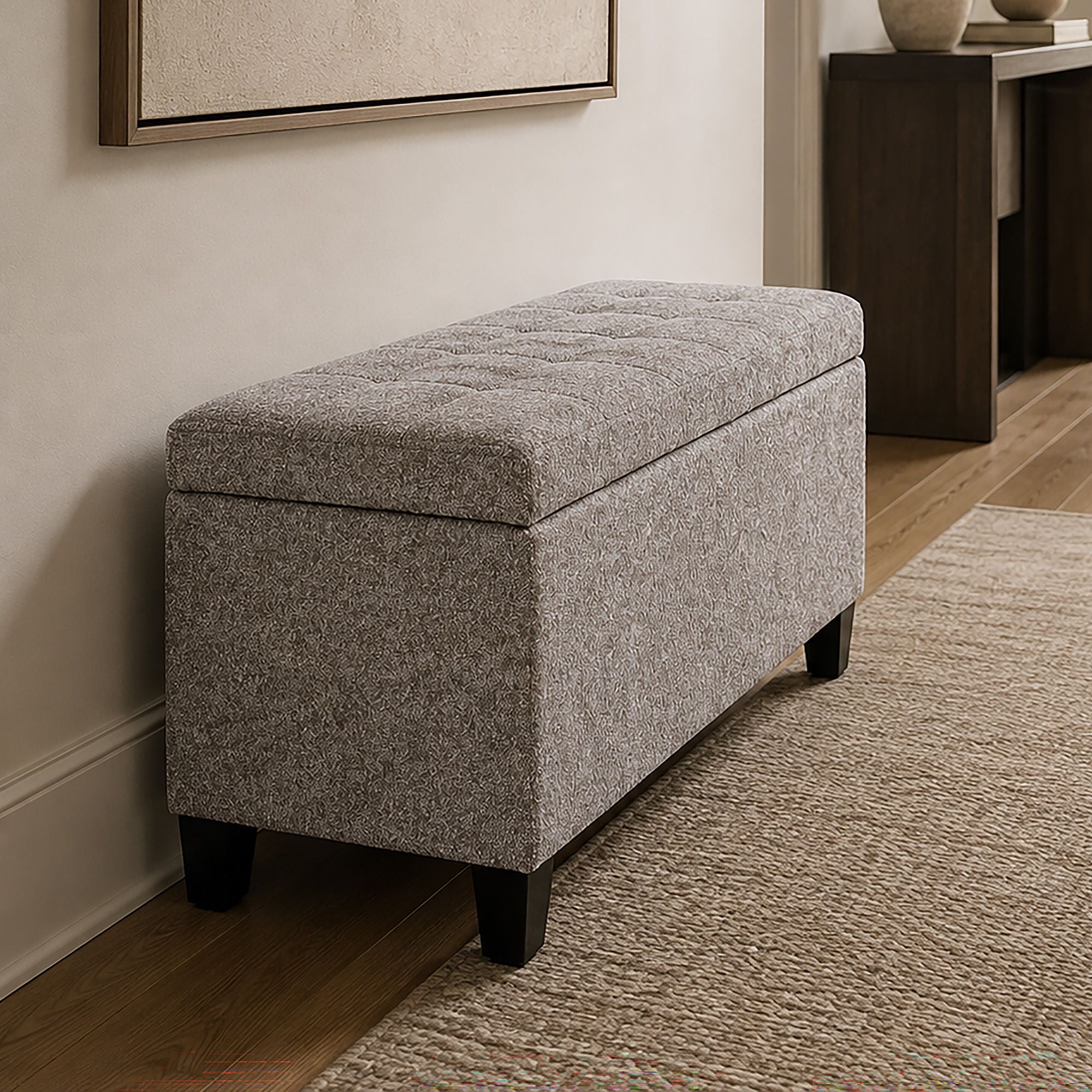 Sonos Storage Ottoman Bench - perfect footrests with style | Image 2 | InSTYLE Home & Rugs