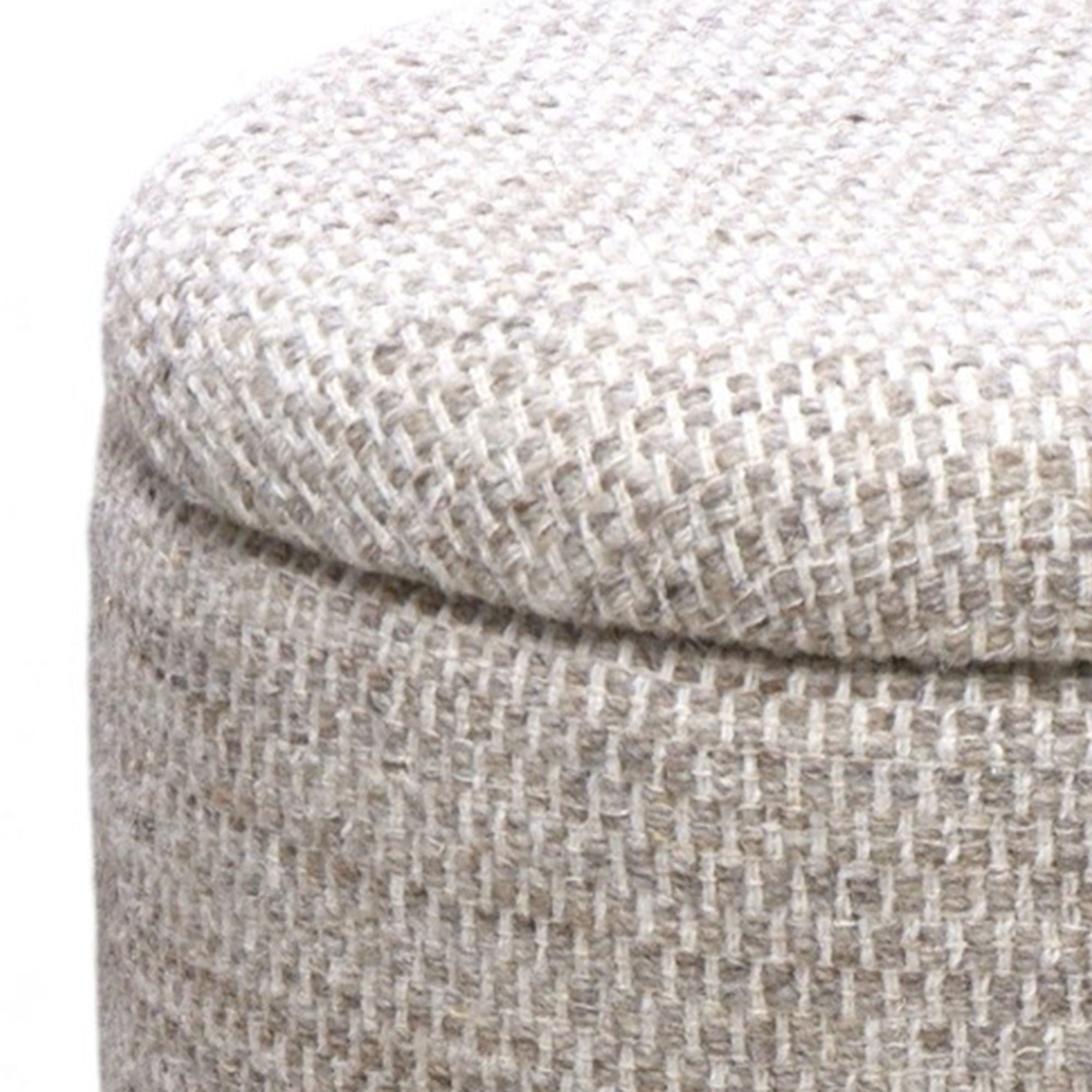 Dalia Round Storage Ottoman - chic ottomans for living rooms | Image 6 | InSTYLE Home & Rugs