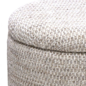 Dalia Round Storage Ottoman - chic ottomans for living rooms | Image 6 | InSTYLE Home & Rugs