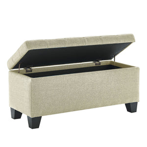 Lila Storage Ottoman Bench - chic ottomans for living rooms | Image 4 | InSTYLE Home & Rugs