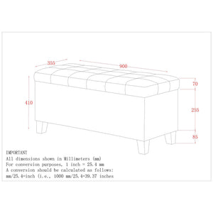 Lila Storage Ottoman Bench - comfortable ottomans for any room | Image 9 | InSTYLE Home & Rugs