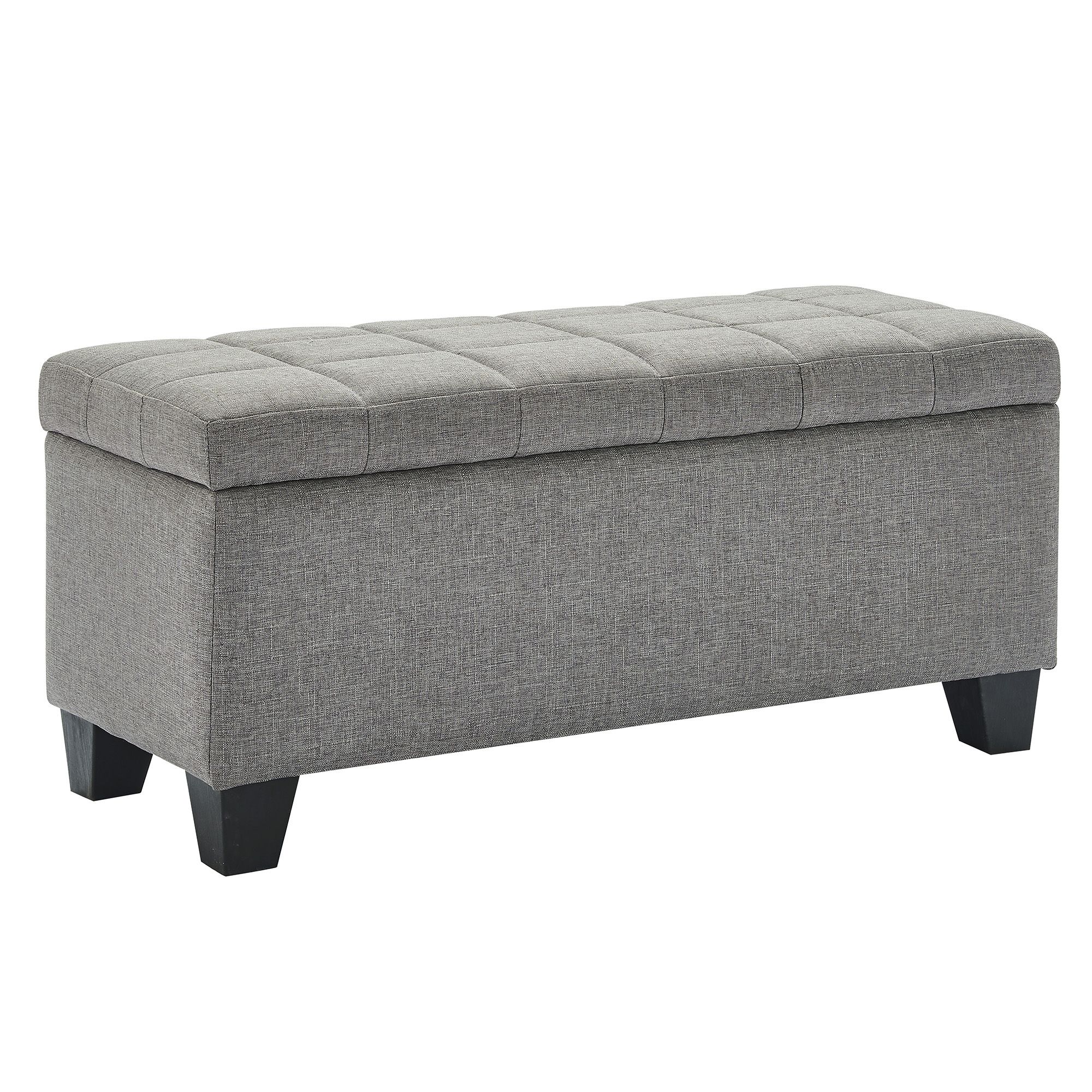Lila Rectangular Storage Ottoman Bench - comfortable ottomans for any room | Image 2 | InSTYLE Home & Rugs