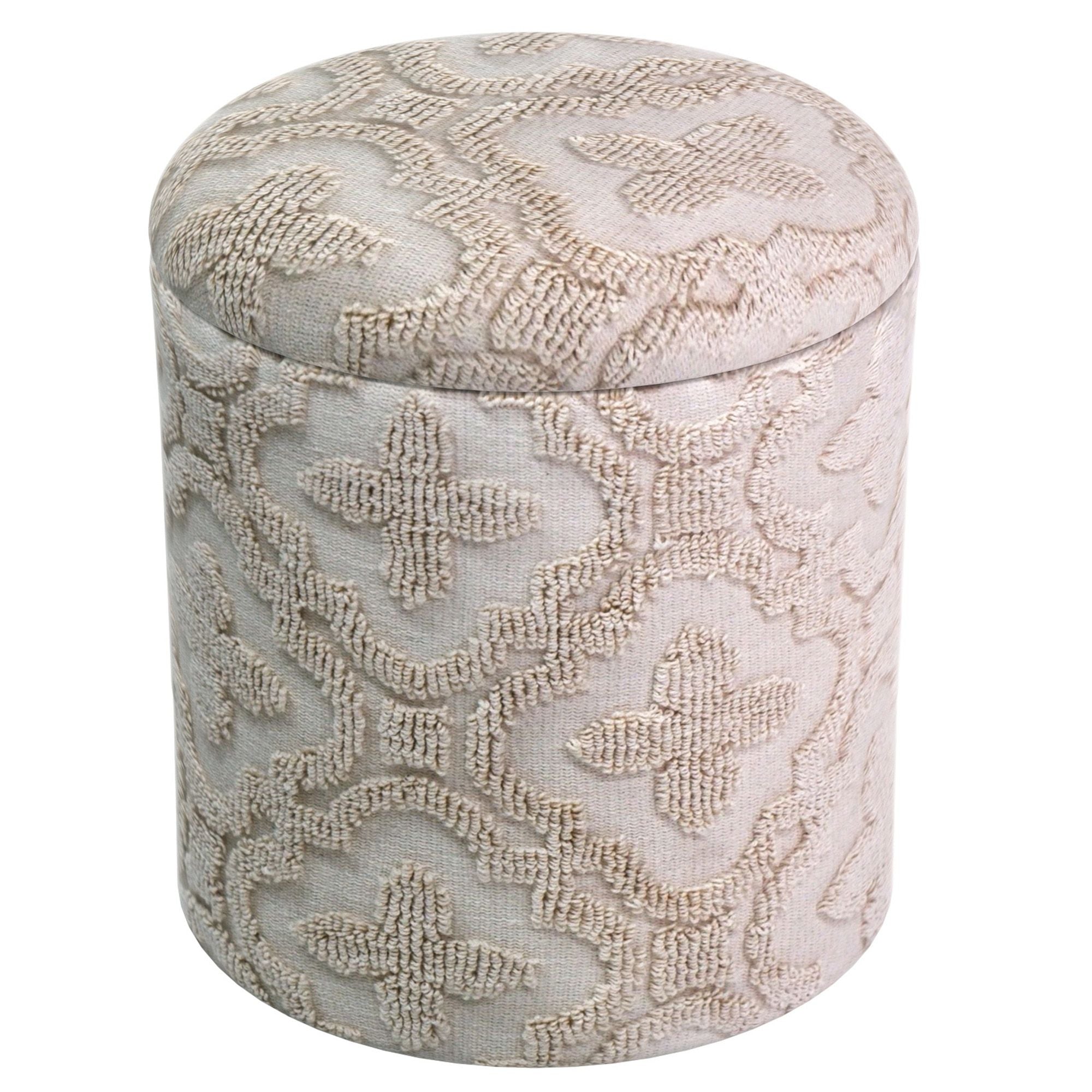 Magnolia Round Storage Ottoman - chic ottomans for living rooms | Image 4 | InSTYLE Home & Rugs