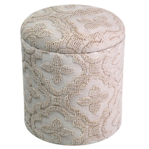 Magnolia Round Storage Ottoman - chic ottomans for living rooms | Image 4 | InSTYLE Home & Rugs