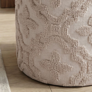 Magnolia Round Storage Ottoman - chic ottomans for living rooms | Image 5 | InSTYLE Home & Rugs