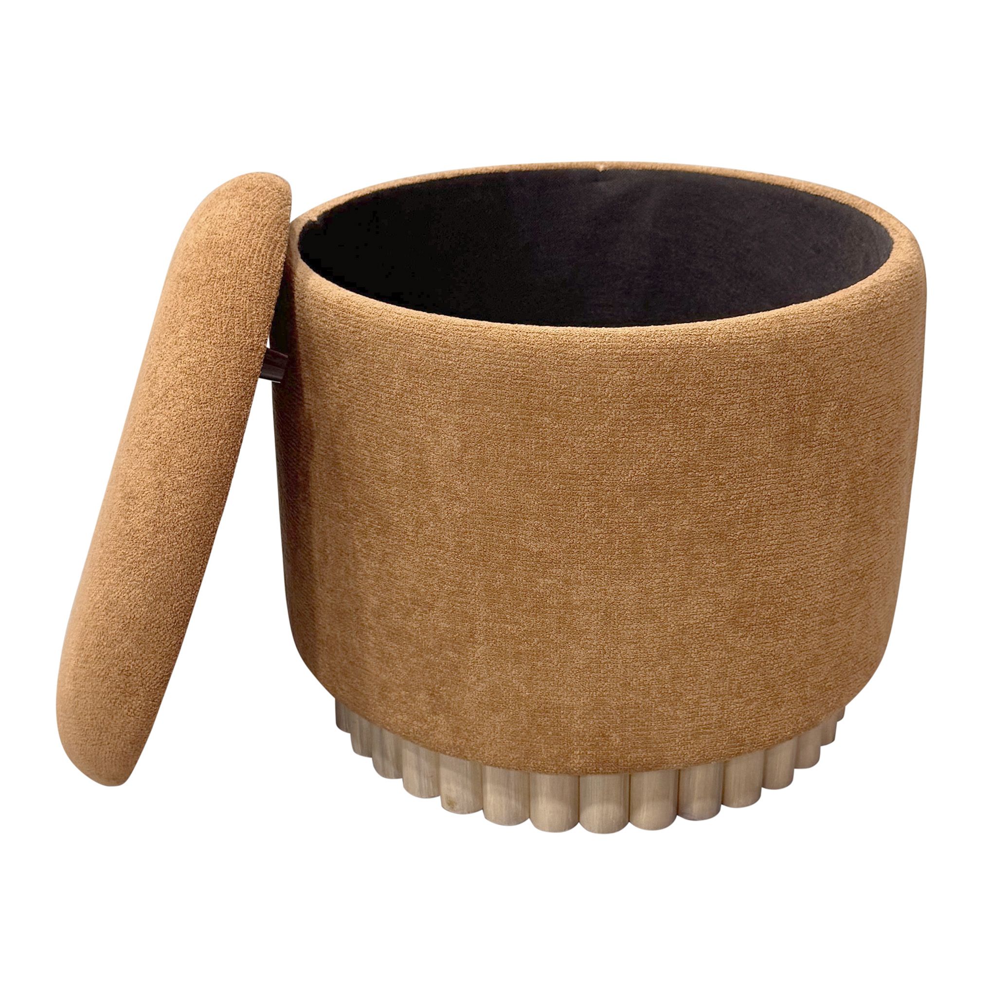 Sadie Round Storage Ottoman - comfortable ottomans for any room | Image 20 | InSTYLE Home & Rugs