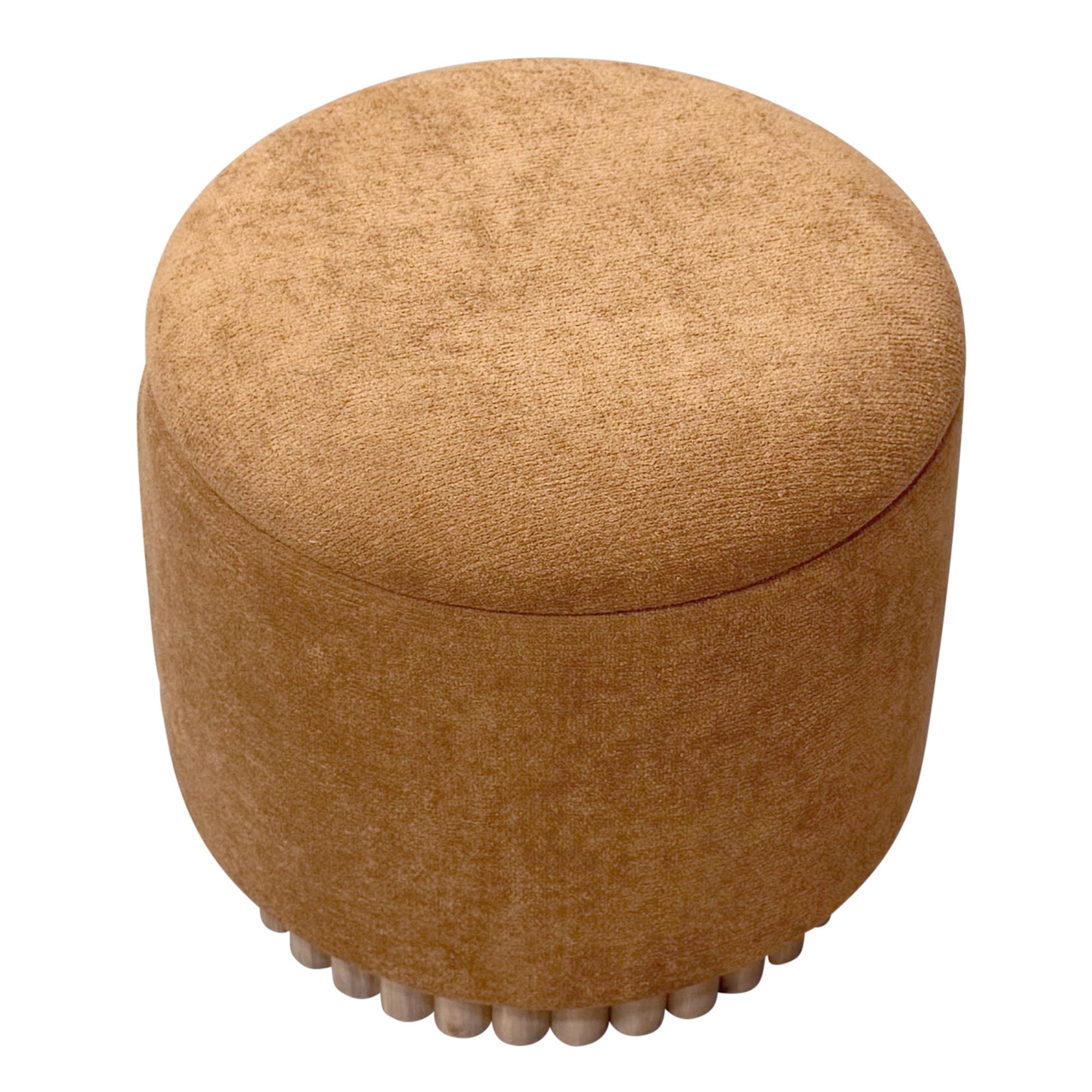 Sadie Round Storage Ottoman - comfortable ottomans for any room | Image 21 | InSTYLE Home & Rugs