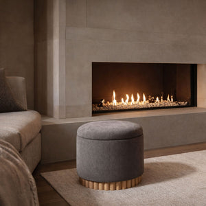 Sadie Round Storage Ottoman - comfortable ottomans for any room | Image 26 | InSTYLE Home & Rugs