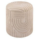 Lullu Round Storage Ottoman - chic ottomans for living rooms | Image 1 | InSTYLE Home & Rugs