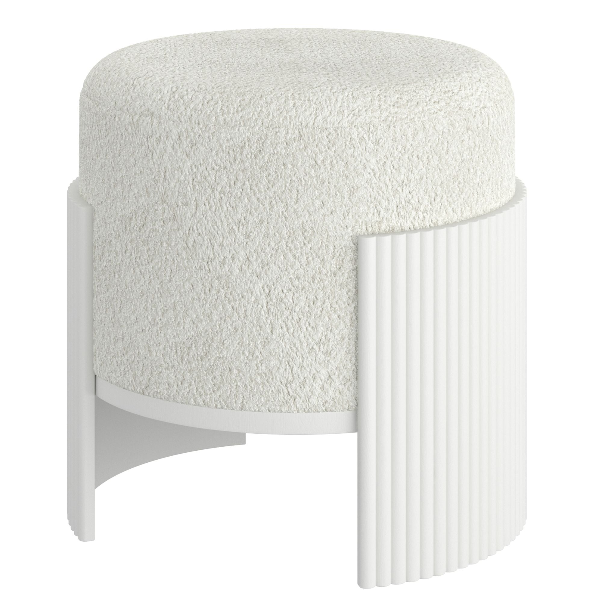 Kiraz Round Ottoman - comfortable ottomans for any room | Image 3 | InSTYLE Home & Rugs