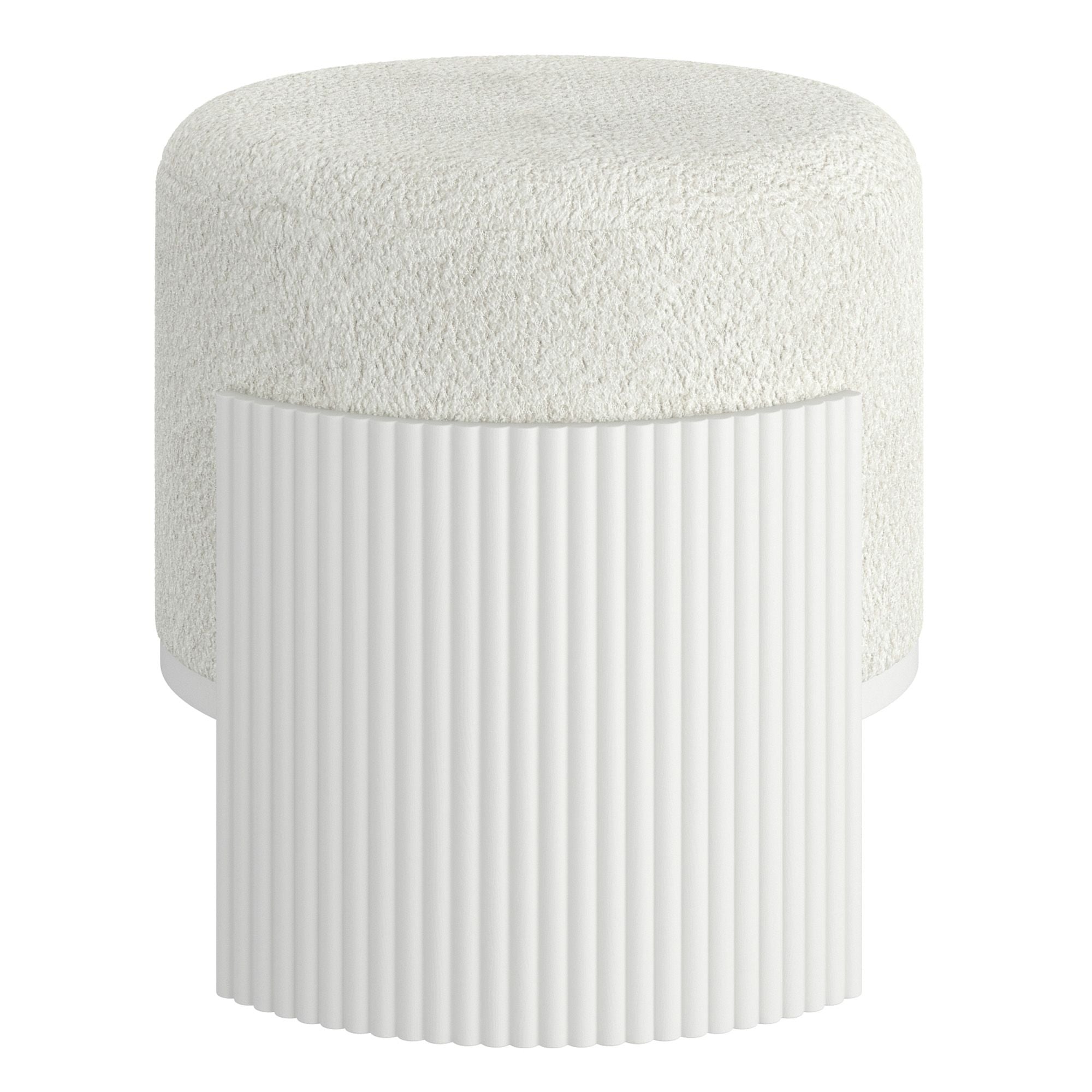 Kiraz Round Ottoman - comfortable ottomans for any room | Image 4 | InSTYLE Home & Rugs