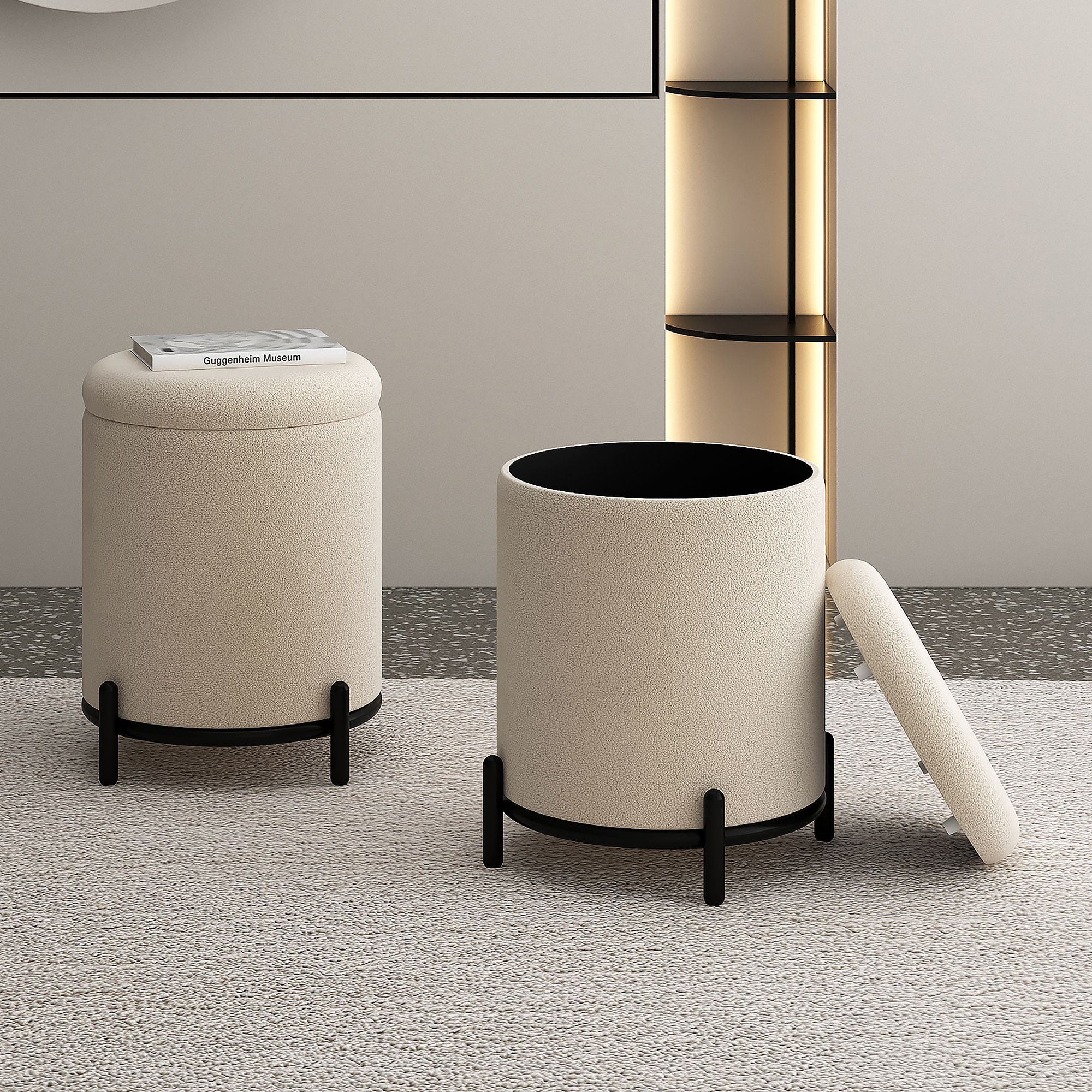 Castor Storage Ottoman - perfect footrests with style | Image 3 | InSTYLE Home & Rugs