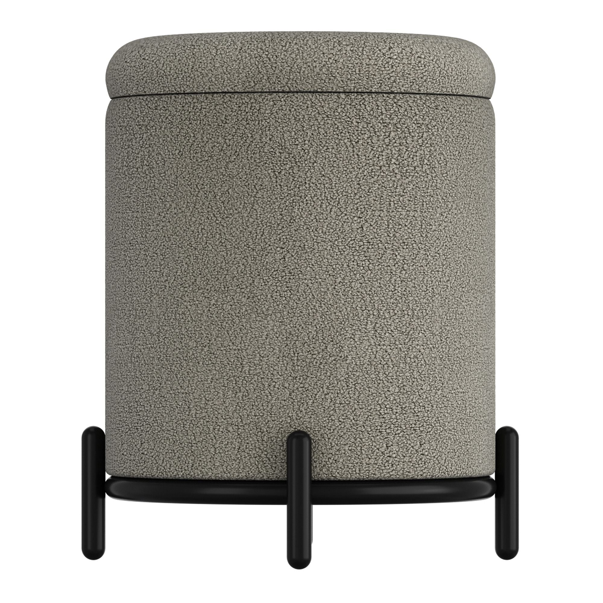 Castor Round Storage Ottoman - perfect footrests with style | Image 5 | InSTYLE Home & Rugs