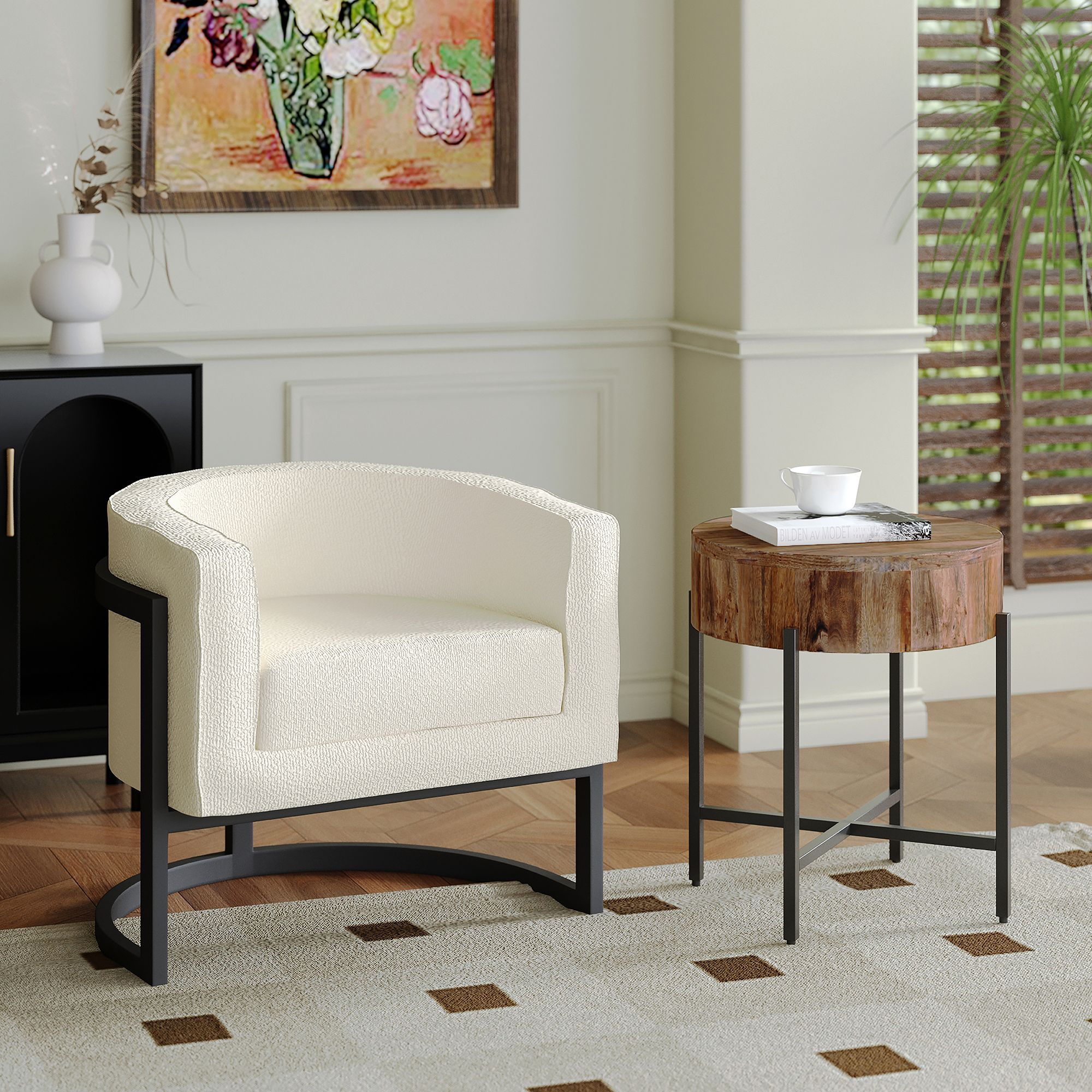 Zhuri Accent Chair - compact accent chair for adding personality to any room | Image 2 | InSTYLE Home & Rugs