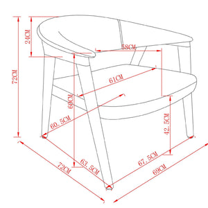 Bexley Accent Chair - modern accent chair with comfortable cushioning and sleek design | Image 9 | InSTYLE Home & Rugs