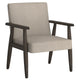 Huxly Accent Chair in Beige and Weathered Brown