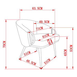 Zita Accent Chair - stylish accent chair to elevate your living room decor | Image 16 | InSTYLE Home & Rugs