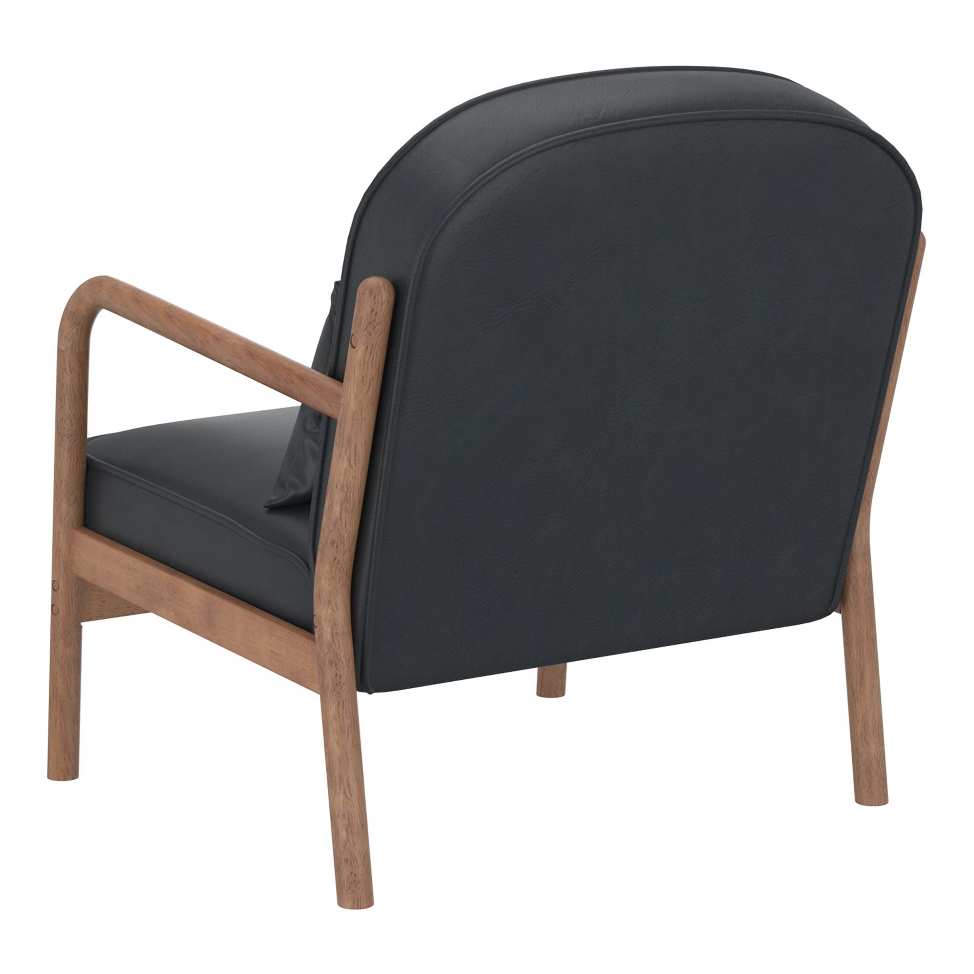 Fani Accent Chair, Faux Leather - modern accent chair with comfortable cushioning and sleek design | Image 4 | InSTYLE Home & Rugs