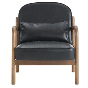 Fani Accent Chair, Faux Leather - modern accent chair with comfortable cushioning and sleek design | Image 6 | InSTYLE Home & Rugs