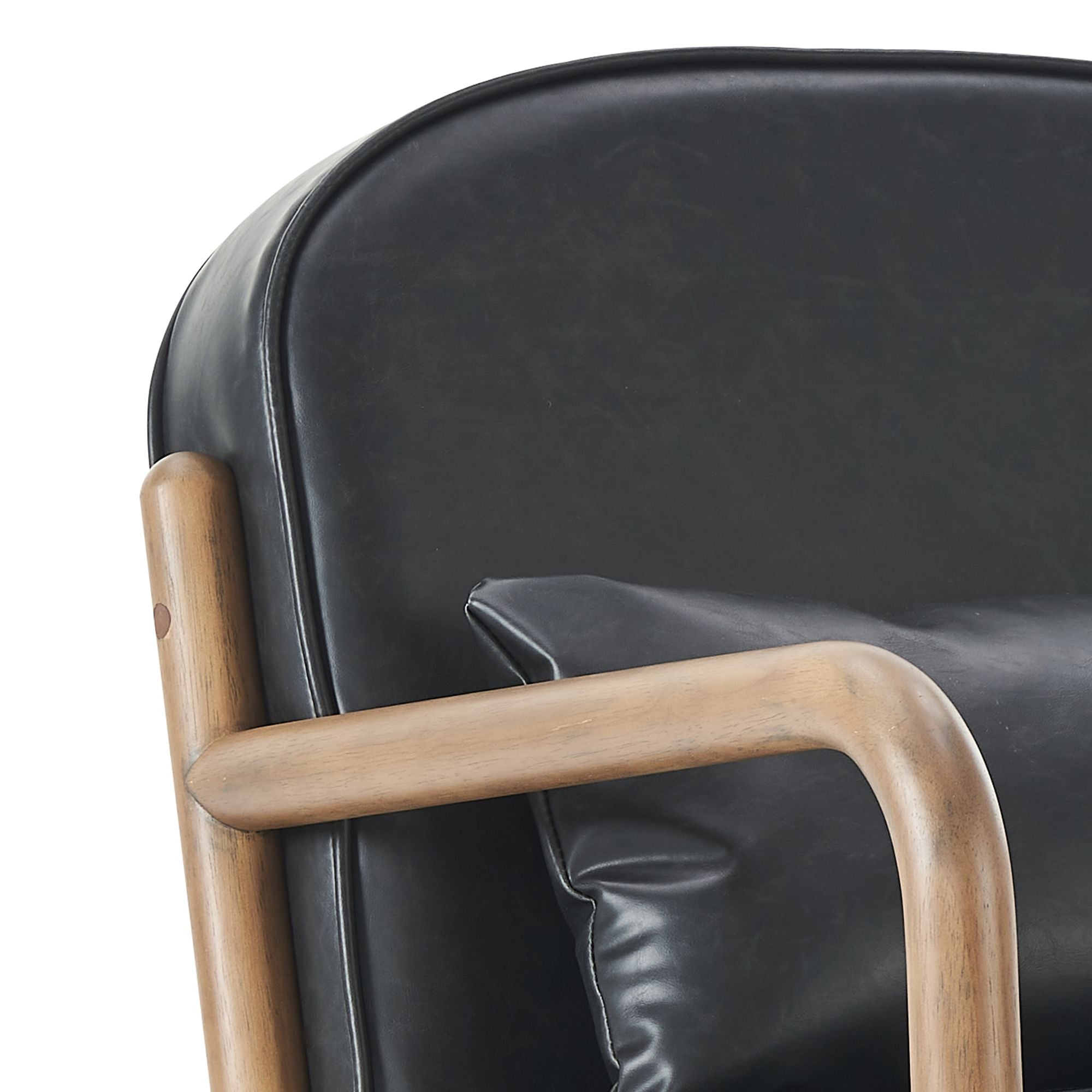Fani Accent Chair, Faux Leather - modern accent chair with comfortable cushioning and sleek design | Image 8 | InSTYLE Home & Rugs