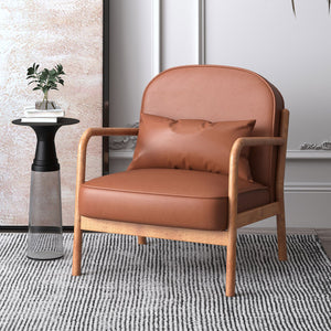Fani Accent Chair, Faux Leather - modern accent chair with comfortable cushioning and sleek design | Image 10 | InSTYLE Home & Rugs